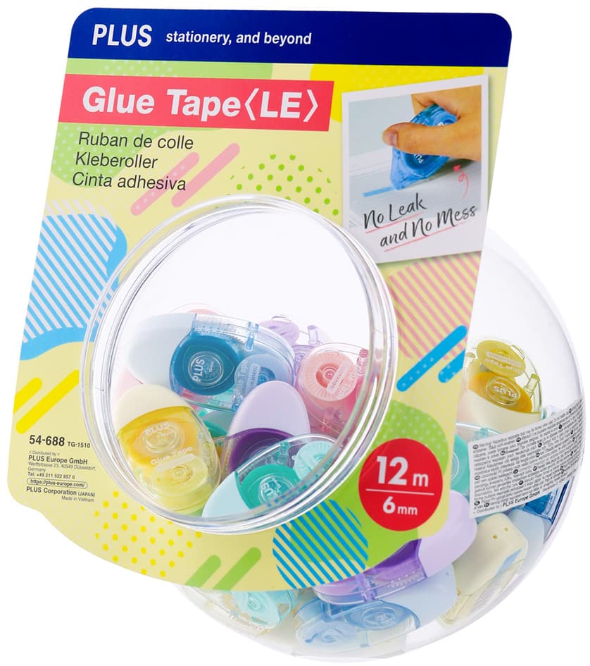 Plus Japan Mini-Kleberoller , Le, , 6,0 Mm X 12 M, Im Glas