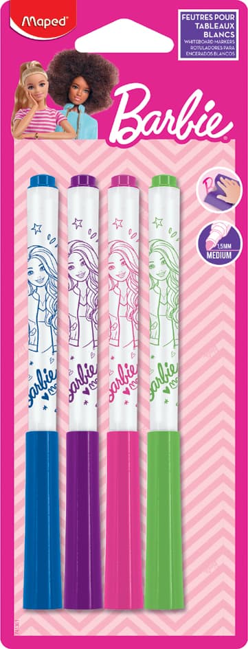 Maped Whiteboard-Marker Barbie, 4er Blister