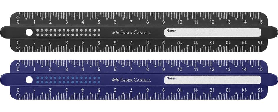 Faber-Castell Lineal Dots, 300 Mm, Farbig Sortiert