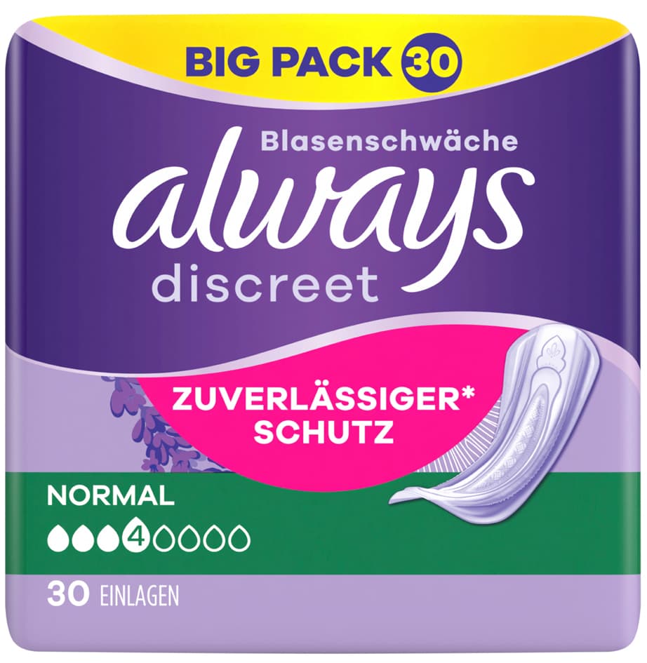 Always Discreet Inkontinenz-Einlage Normal Big Pack