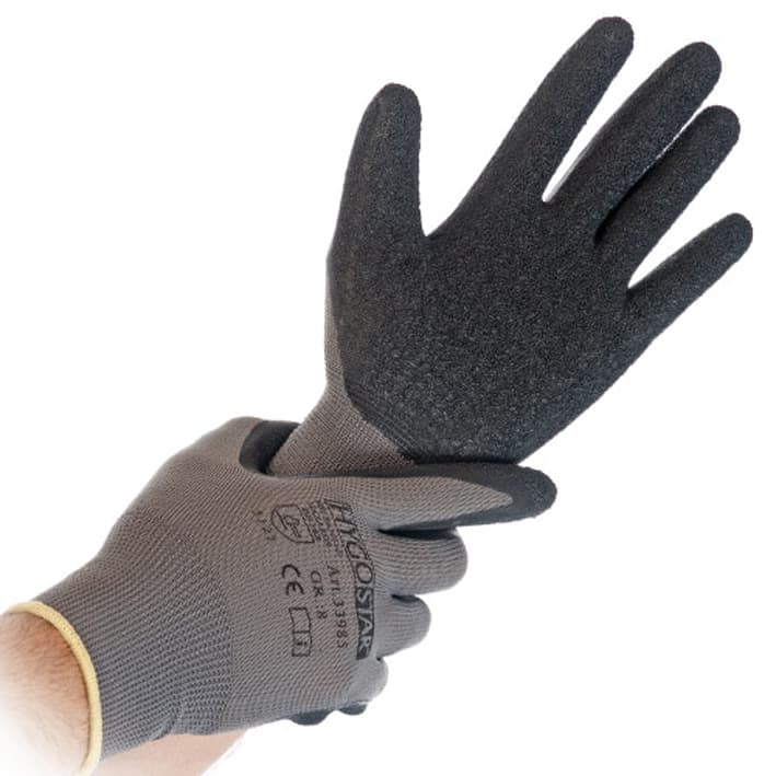 Hygostar Feinstrickhandschuh Skill, Grau/Schwarz, S