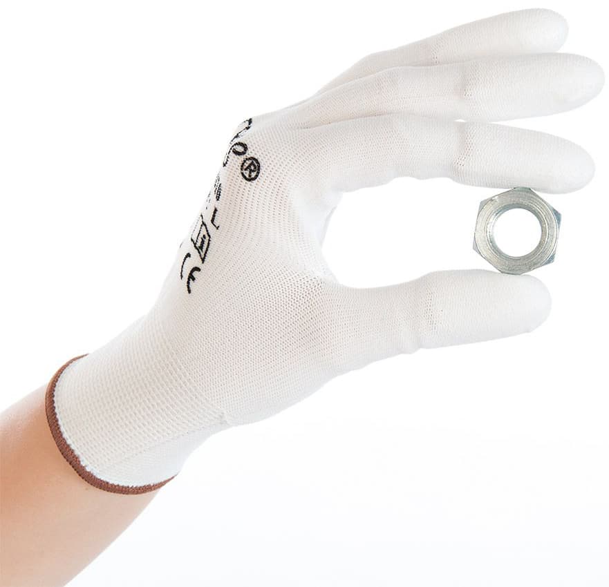Hygostar Feinstrickhandschuh Ultra Flex Finger, Weiß, Xl