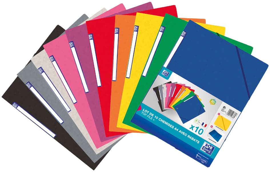 Oxford Eckspannermappe Top File+, Standard, 10er Pack