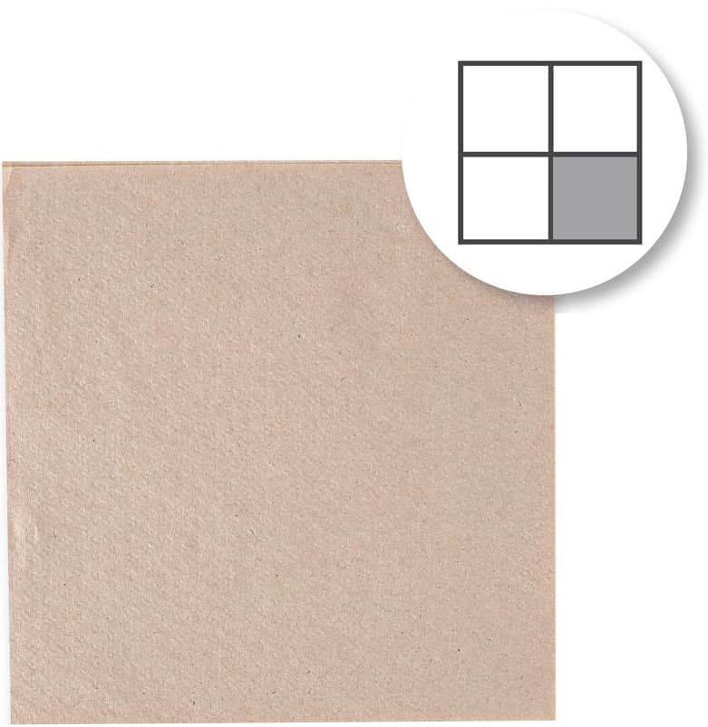 Nature Star Lunch-Servietten Nature, 240 X 240 Mm, 1-Lagig