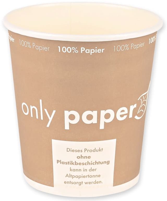 Nature Star Suppenbecher Only Paper, Rund, 450 Ml, Braun
