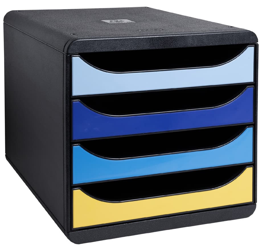 Exacompta Schubladenbox Big-Box Bee Blue, 4 Schübe
