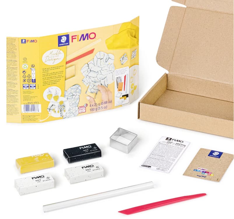Fimo Soft Modelliermasse-Set Marmor-Design, Ofenhärtend