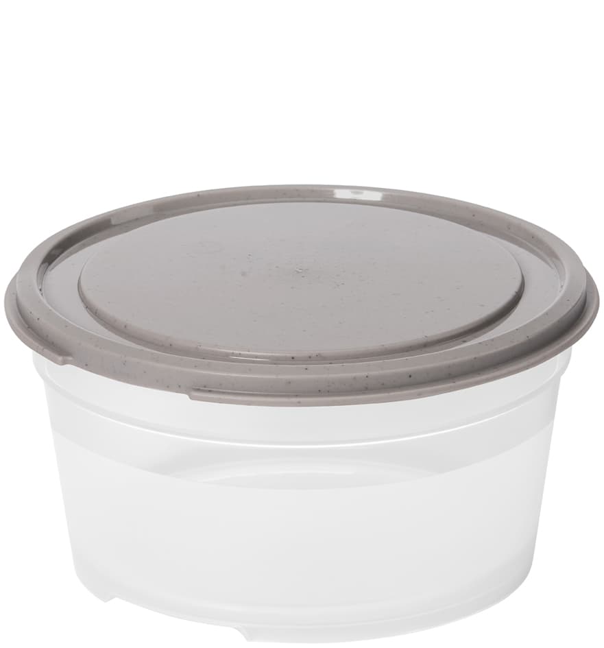 Smartstore Frischhaltedose, Rund, 0,45 L, Grau / Transparent