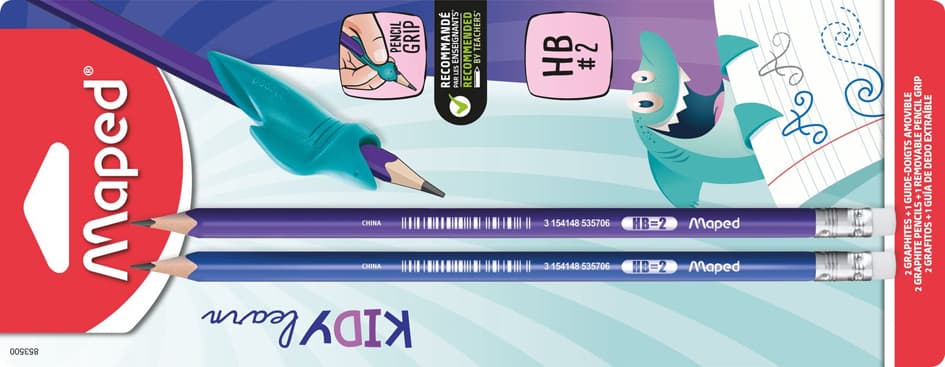 Maped Bleistift, Mit Radierer, Hb, 2er Blister