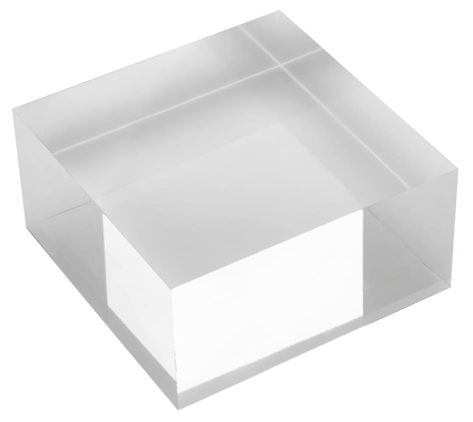 Deflecto Acryl-Block, Transparent, 75 X 75 X 50 Mm