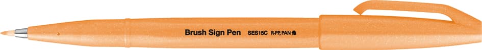 Pentelarts Faserschreiber Brush Sign Pen Ses15, Neonorange