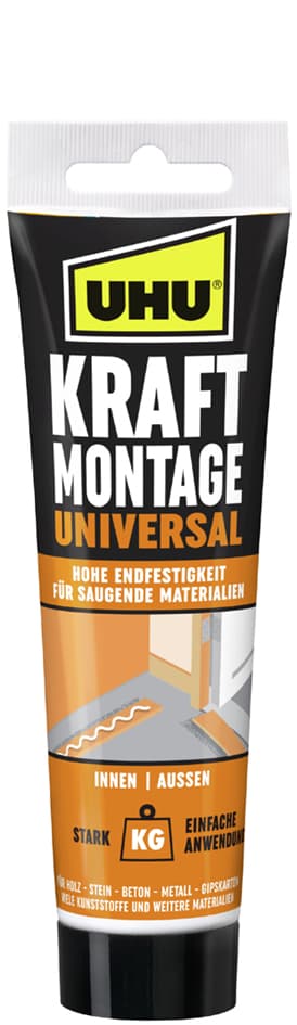 Uhu Kraft Montagekleber Universal, Weiß, 200 G Tube