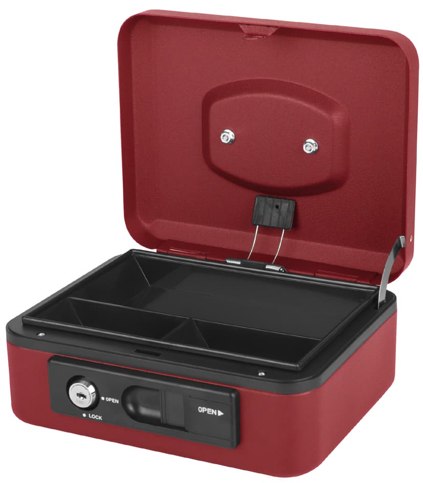 Pavo Geldkassette Deluxe, Rot, Breite: 196 Mm