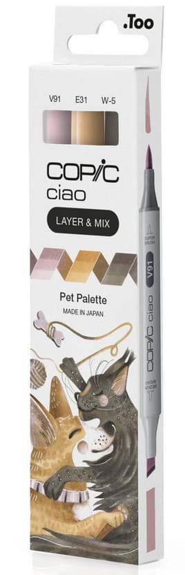 Copic Marker Ciao, 3er Set , Pet Palette,