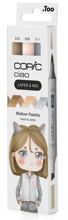 Copic Marker Ciao, 3er Set , Mellow Palette,