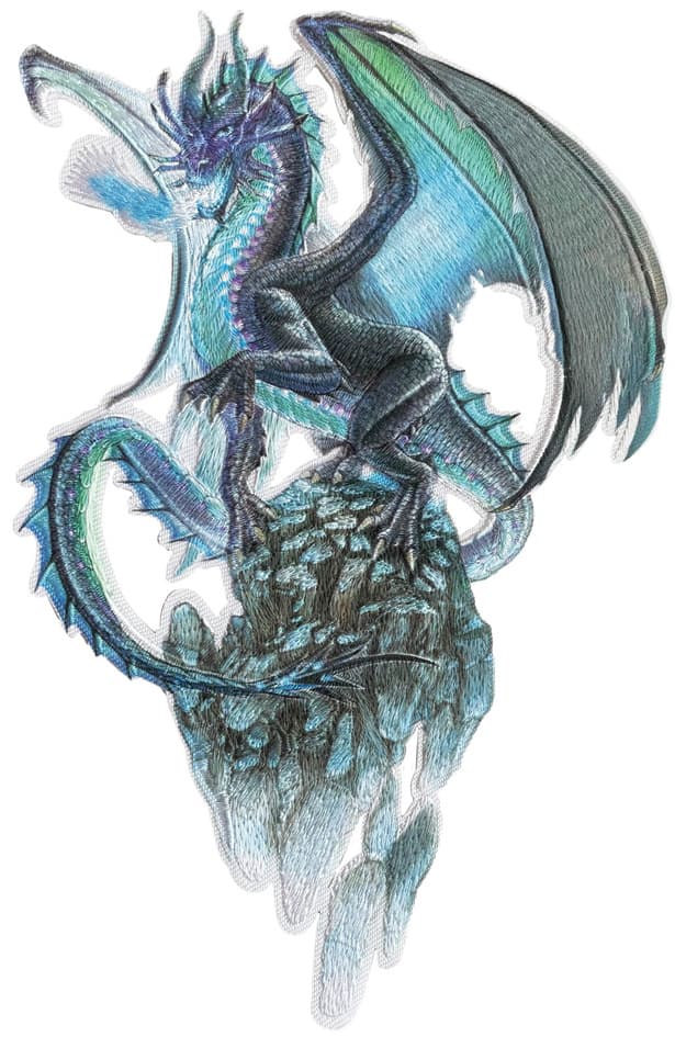 Roth Bügelbild Für Diy-Stoffschultüte, Eisdrache