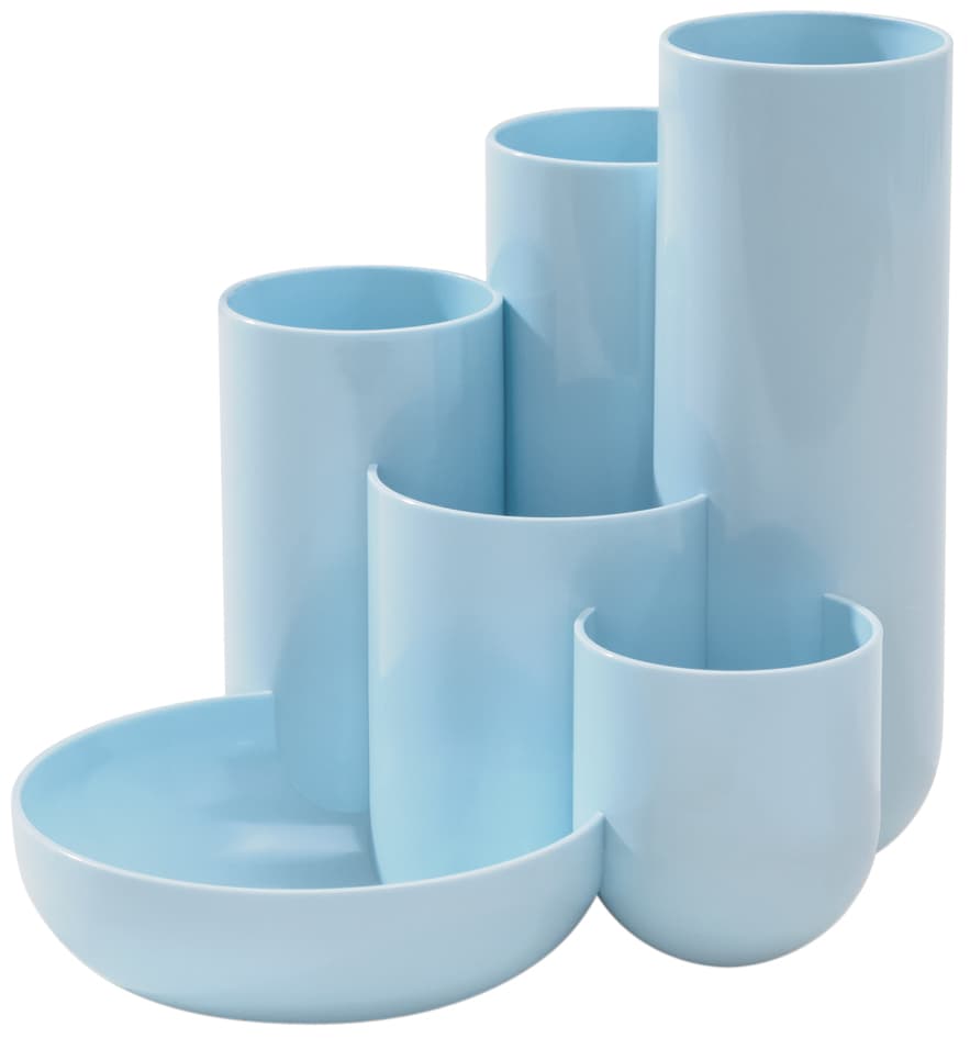 Han Multiköcher Campus, 6 Fächer, Polystyrol, Pastellblau