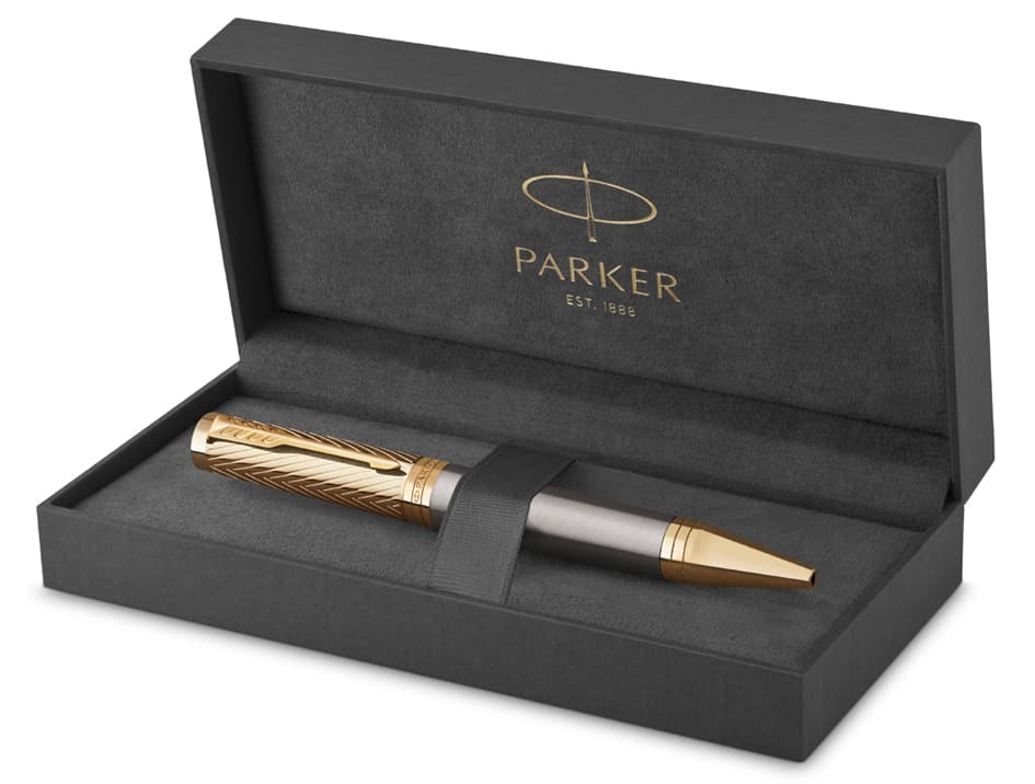 Parker Drehkugelschreiber Ingenuity Arrow Grey Lacquer Gt