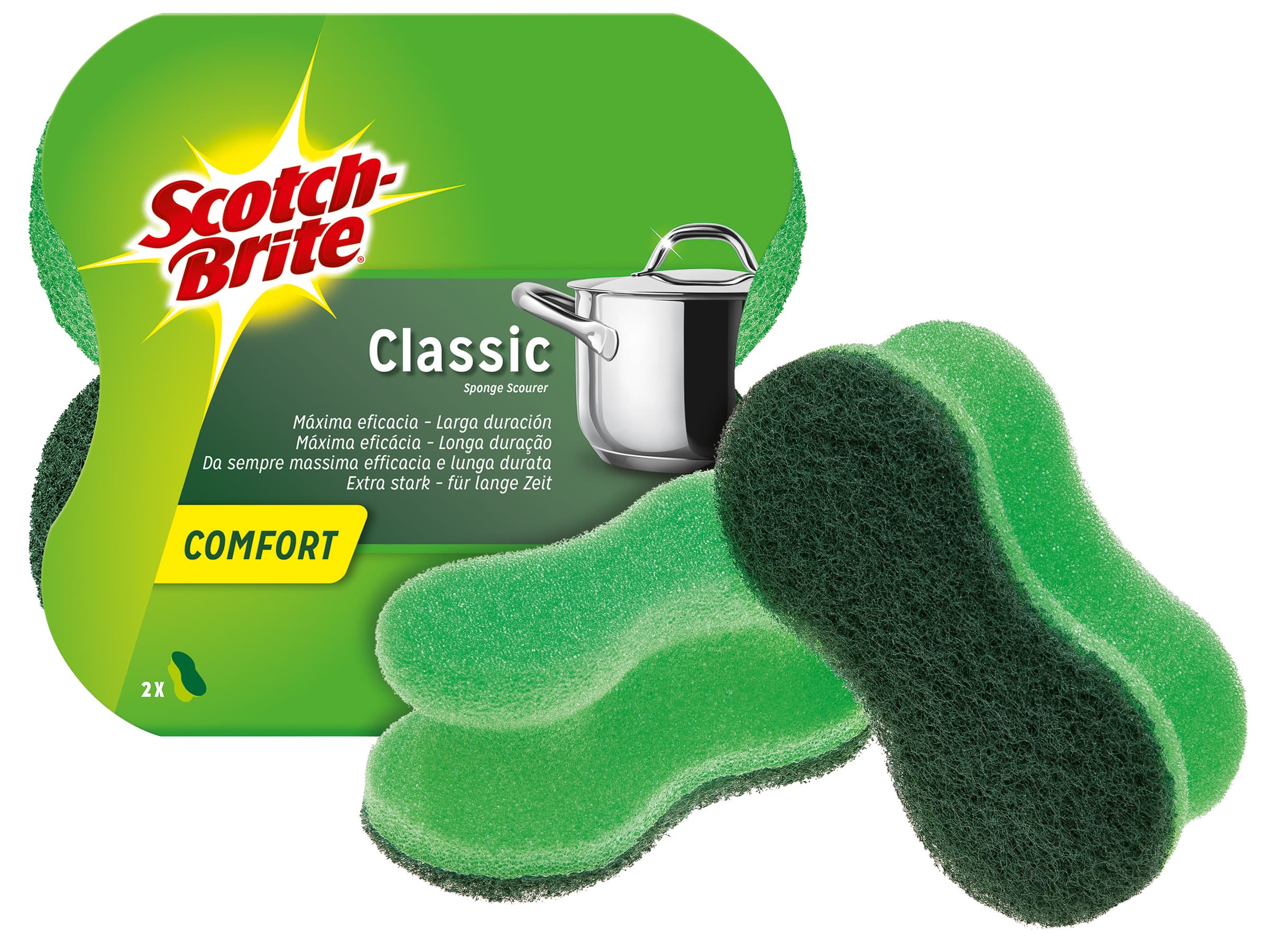 Scotch-Brite Topfreiniger Classic Comfort, Farbe: Grün