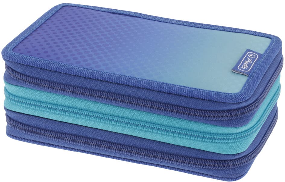 Herlitz Schüleretui Tricase , Dip Dye Blue, , 31-Teilig