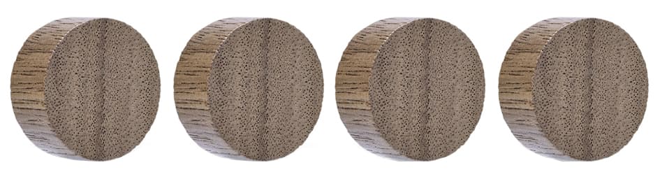 Magnetoplan Neodym-Magnete Wood Series Circle, Walnuss