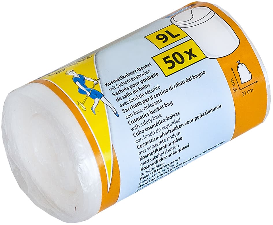 Peggy Perfect Mülleimerbeutel Hdpe, 9 - 15 L, Transparent
