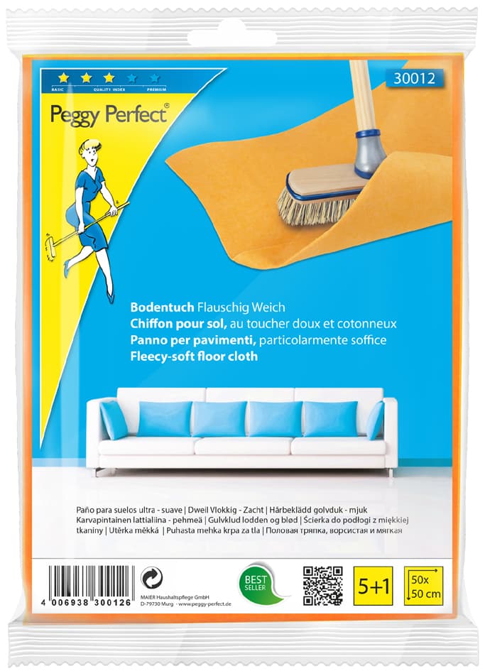 Peggy Perfect Bodentuch , Flauschig Weich, , 6er Pack