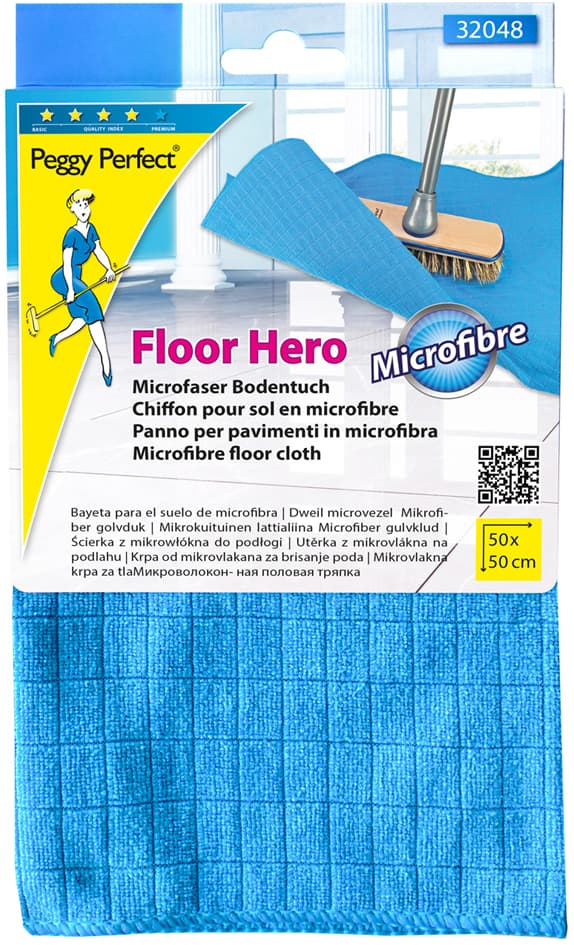 Peggy Perfect Microfaser Bodentuch , Floor Hero, , Blau