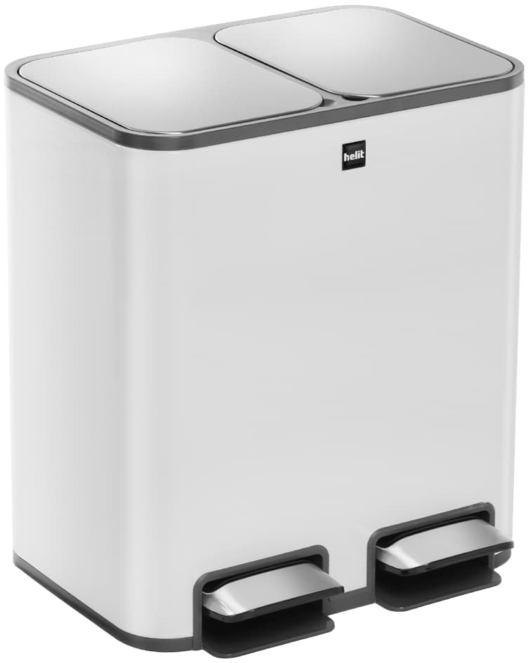 Helit Tret-Abfalltrenner , The Classy, , 2 X 12 Liter, Weiß