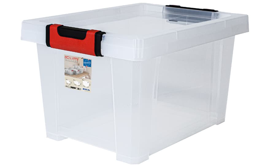 Eda Aufbewahrungsbox Clipstock, 15 Liter, Pp, Transparent