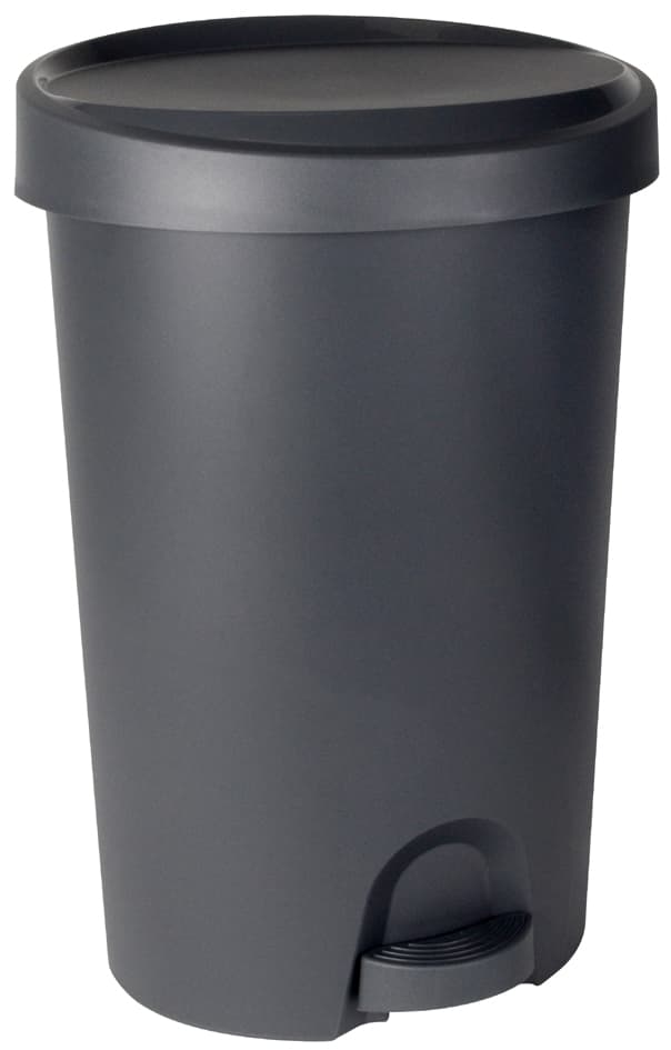 Eda Tret-Abfallbehälter Stepy, 45 Liter, Pp, Grau/Anthrazit