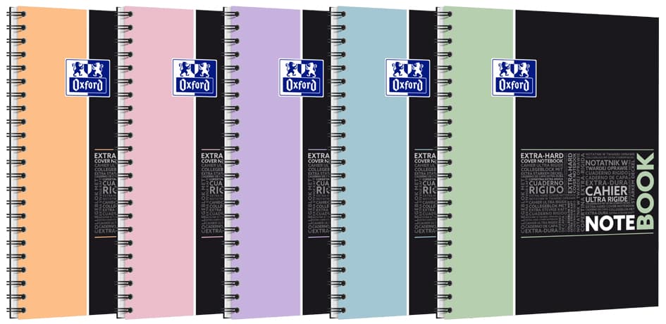 Oxford Studium Collegeblock Notebook Pastell, A4+, Kariert