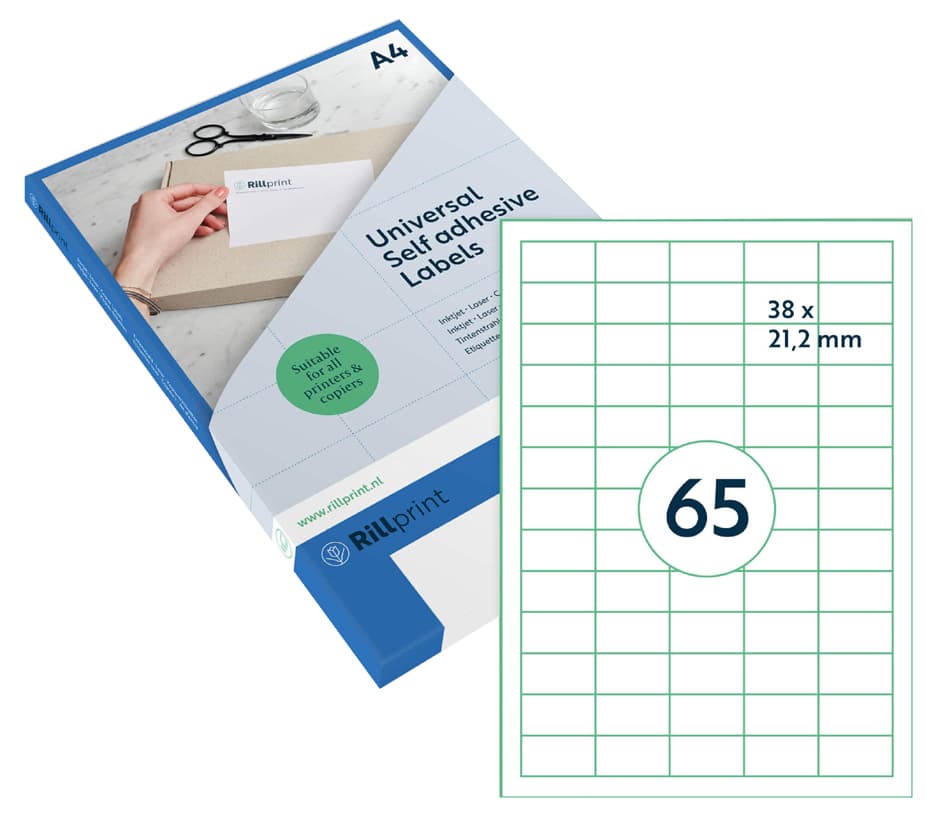 Rillprint Universal-Etiketten, 105 X 148 Mm, Transparent