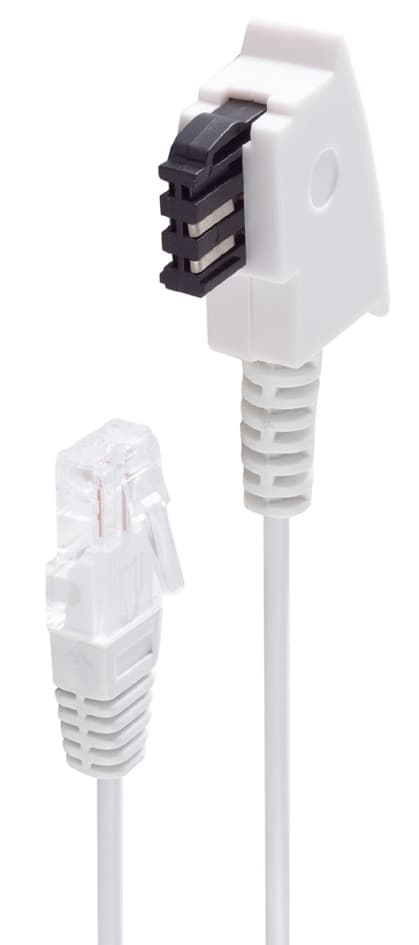 Shiverpeaks Basic-S Telefonkabel, Weiß, 15,0 M