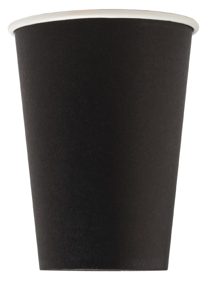 Pronappe Papp-Trinkbecher, Schwarz, 0,2 L