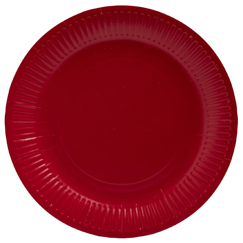Pronappe Papp-Teller, Rund, 230 Mm, Rot