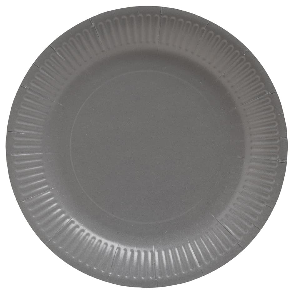 Pronappe Papp-Teller, Rund, 230 Mm, Grau