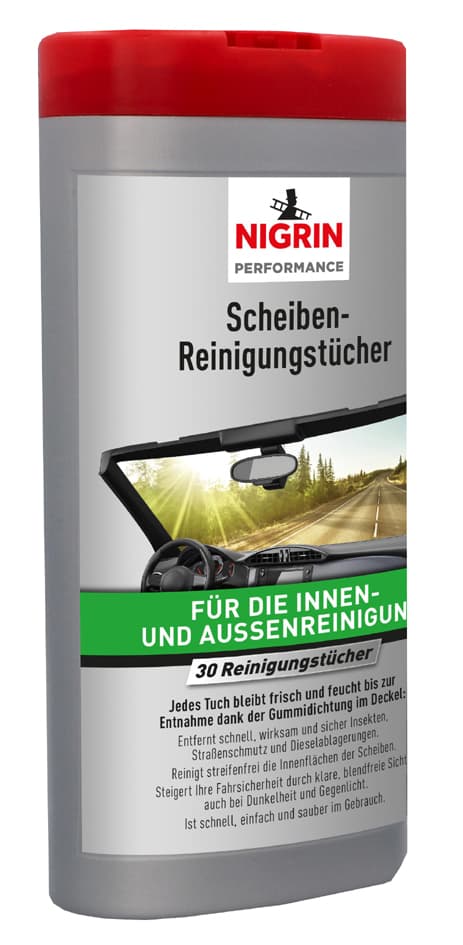 Nigrin Scheiben-Reinigungstücher, Spenderbox