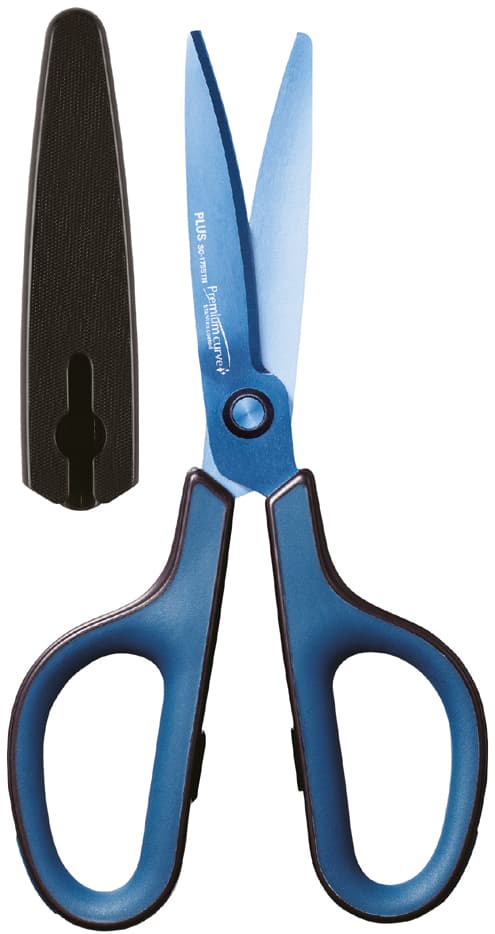 Plus Japan Universalschere Fitcut Curve Titanium, Blau