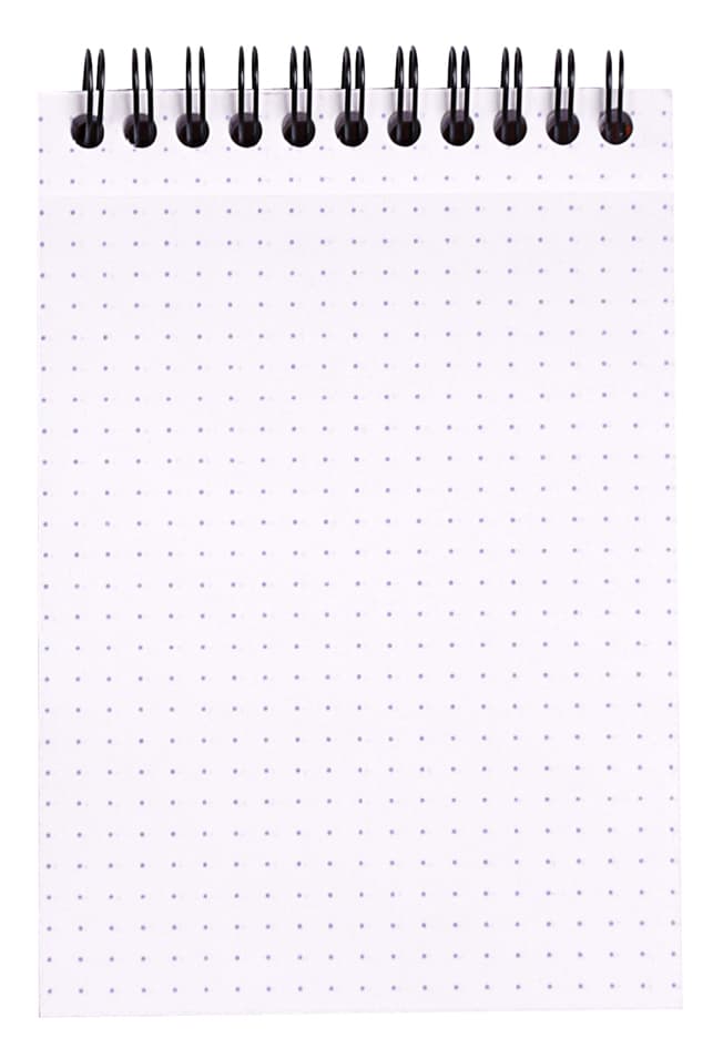 Rhodia Spiralnotizblock No. 13, Din A6, Gepunktet, Schwarz