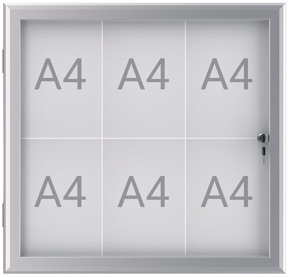 Maul Schaukasten Maulexcite, 9 X Din A4, Aluminium