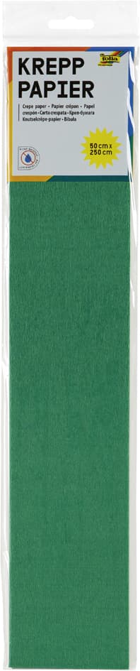 Folia Krepppapier-Lagen, (B)500 Mm X (L)2,5 M, Moosgrün