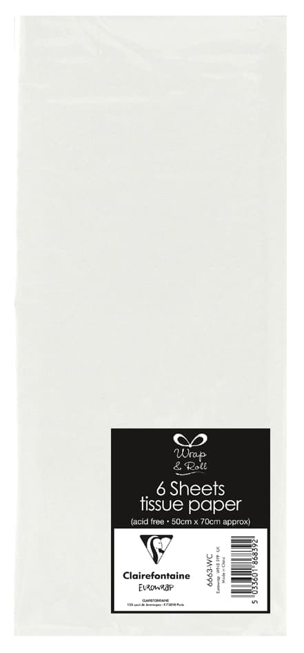 Clairefontaine Seidenpapier, (B)500 X (H)700 Mm, Weiß