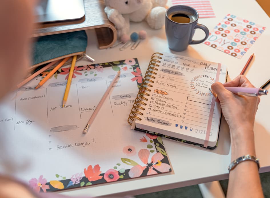 Sigel Bujo Buchkalender Jolie , Glittery Joy,