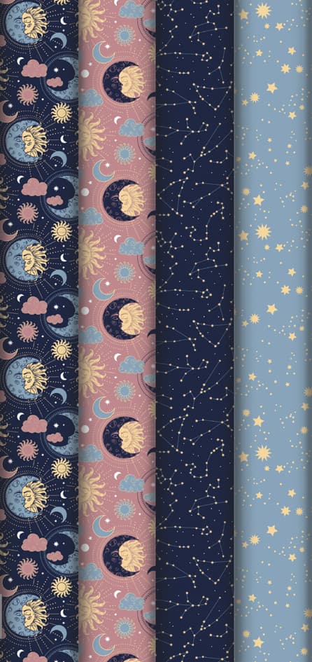 Clairefontaine Geschenkpapier , Astral, , Im Display