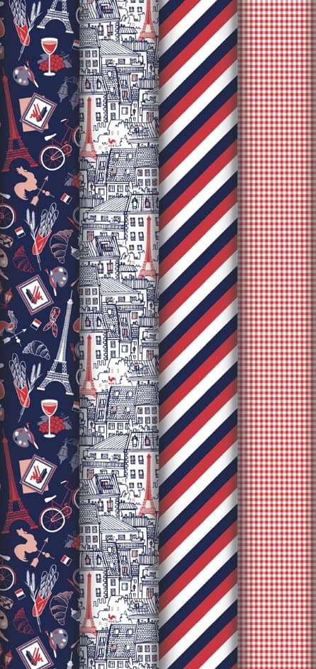 Clairefontaine Geschenkpapier , Douce France, , Im Display
