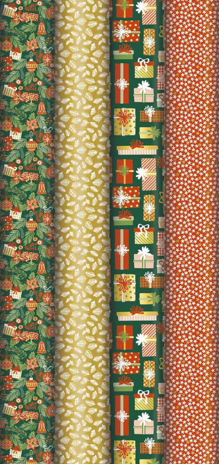 Clairefontaine Weihnachts-Geschenkpapier , Sweet Christmas,