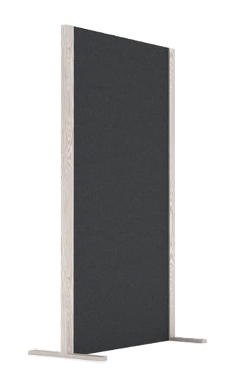 Magnetoplan Akustik-Trennwand Wood Series, Single, Grau