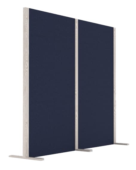 Magnetoplan Akustik-Trennwand Wood Series, Double, Blau