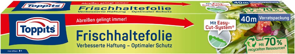 Toppits Frischhaltefolie, Breite: 325 Mm, Länge: 40 M
